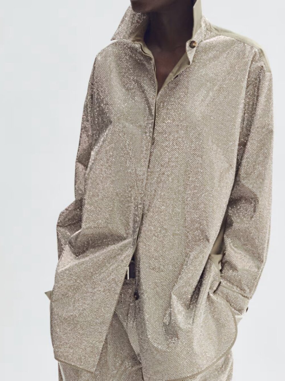 Stella McCartney x H&M Oversized Shirt | Khaki Green